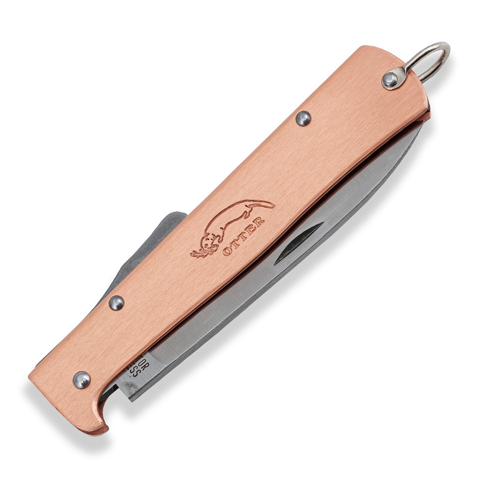 Otter-Messer Mercator Brass Handle Lockback Folding Knife