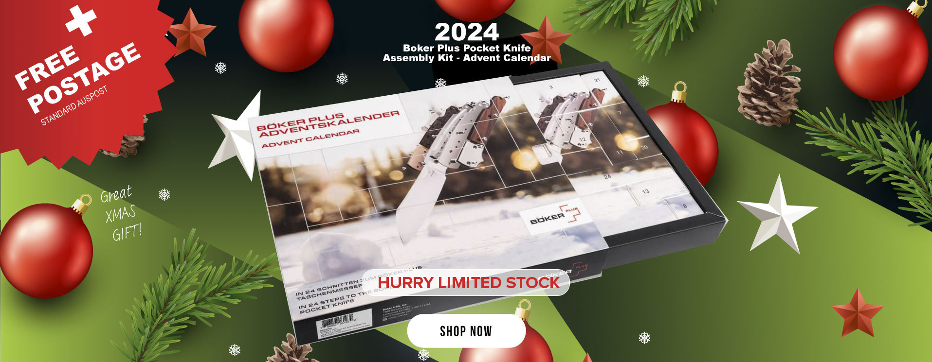 BOKER PLUS ADVENT CALENDAR KNIFE ASSEMBLY KIT