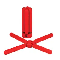 Silicone Foldable Trivet RED