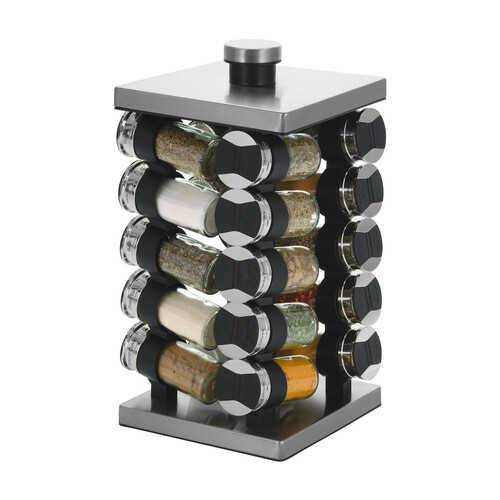 Revolving Herb & Spice Rack Set - 20 Jars