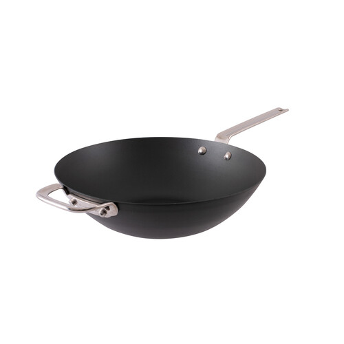 Scanpan 30cm Black Iron Carbon Steel Wok