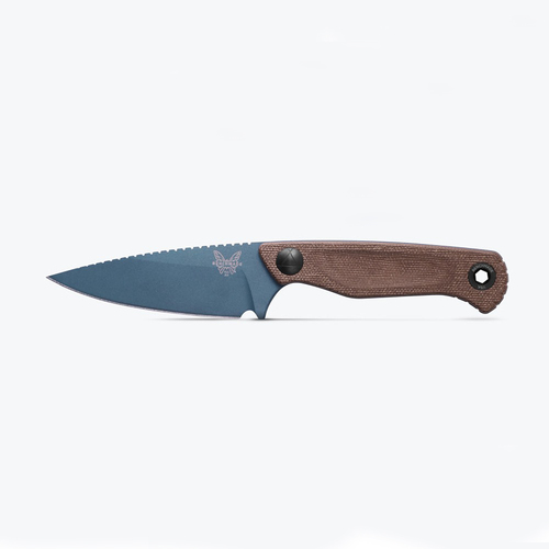 Benchmade 203BT-01 Dacian | Brown Canvas Micarta | Spear Point Fixed Blade Knife