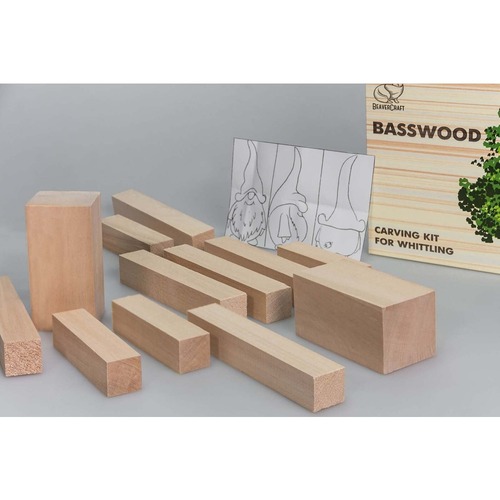 Beavercraft BW10 Basswood Carving Blocks Set - Basswood for Wood Carving -  Wood Blocks - Whittling Wood Carving Wood Blocks for Carving