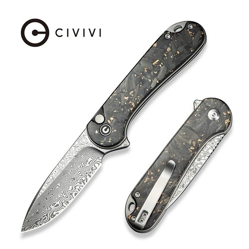 CIVIVI C18062P-10 Button Lock Elementum II Flipper Folding Knife