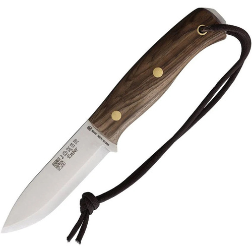 Joker CN122-P BS9 EMBER Bushcraft & Survival Fixed Blade Knife, Walnut