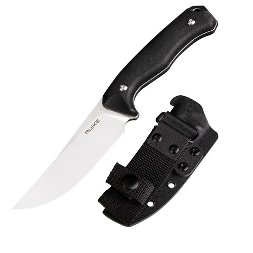 RUIKE KNIVES F186-MB Fixed Blade, Black Micarta